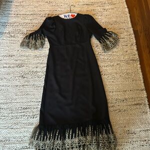 Pomander place black with lace dress with tags
